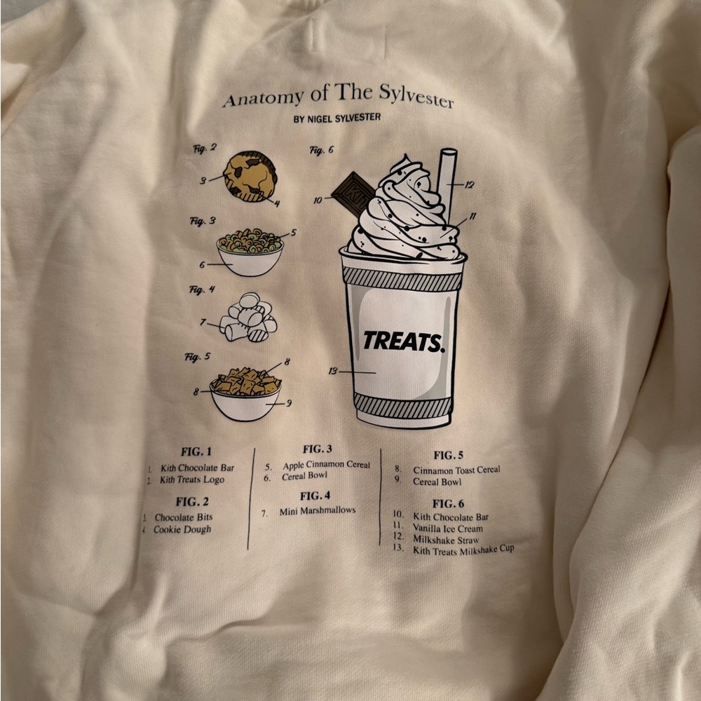 RARE Kith Cream Ice Cream Anatomy Crewneck Men's Sweater